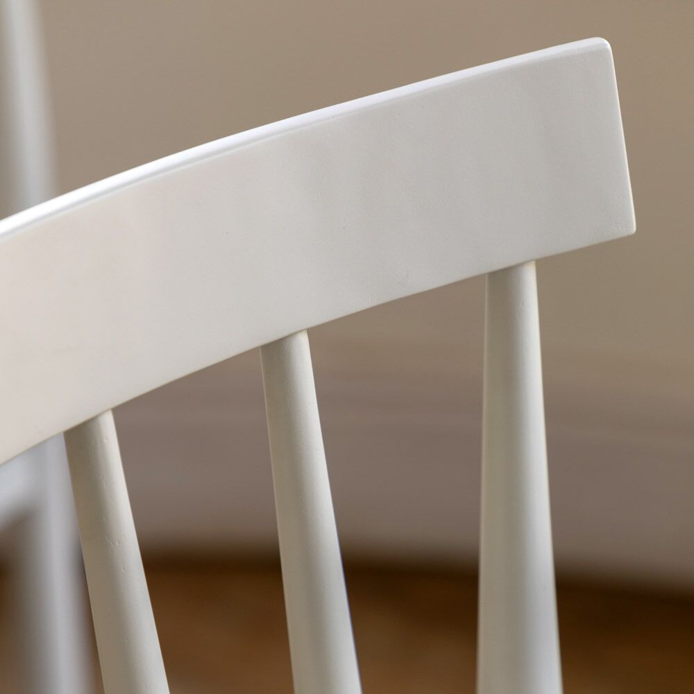 Oxford Upholstered Dining Chair White (2 Pack) - Image 2