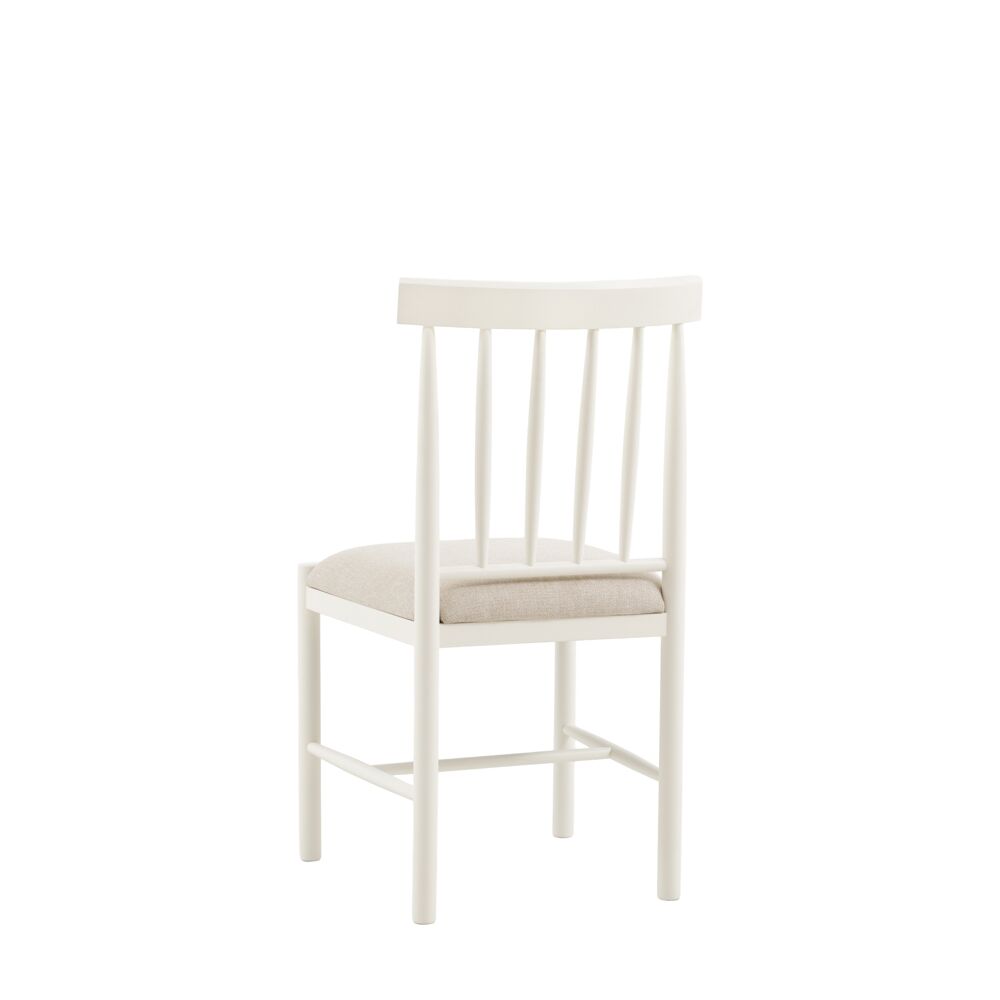 Oxford Upholstered Dining Chair White (2 Pack) - Image 6