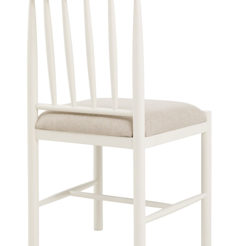 Oxford Upholstered Dining Chair White (2 Pack) - Image 7