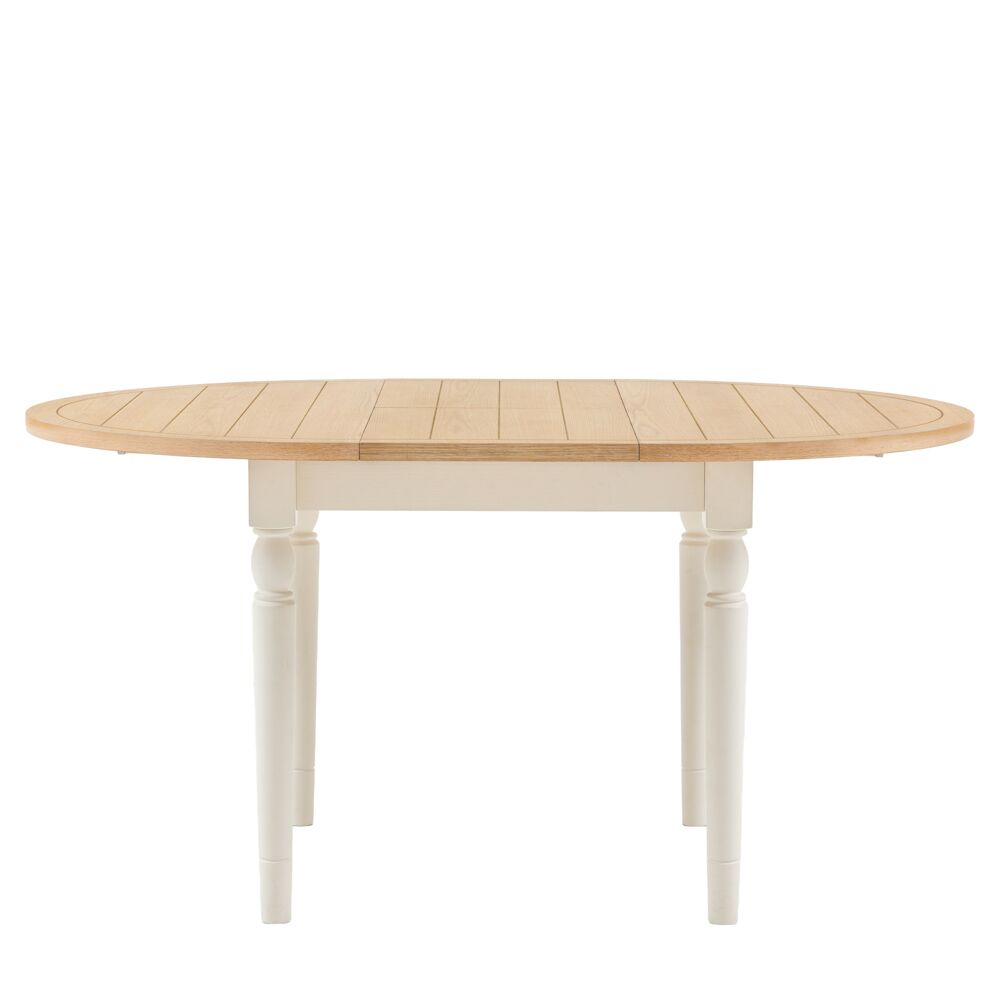 Oxford Round Extending Dining Table White - Image 5