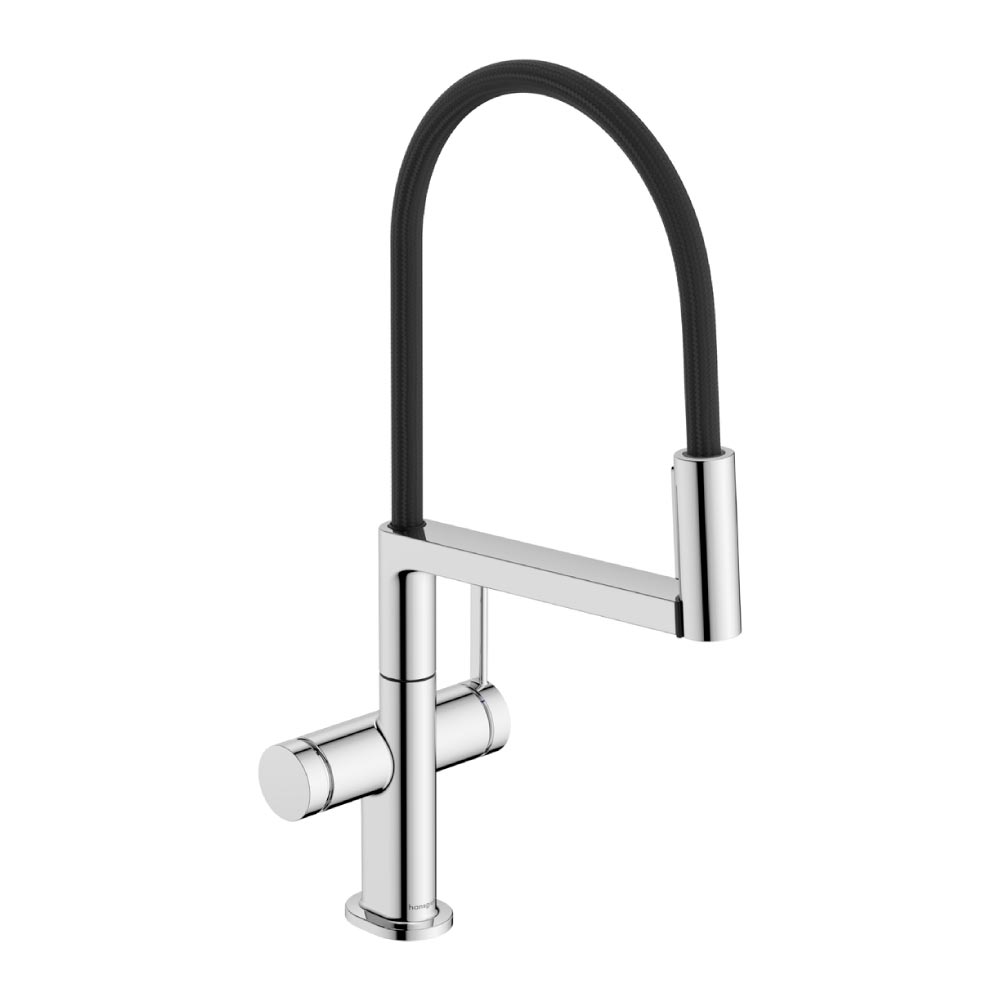 Hansgrohe Talis Select M54 PowderSpray Single Lever Kitchen Mixer Semi-Pro 3jet - Chrome