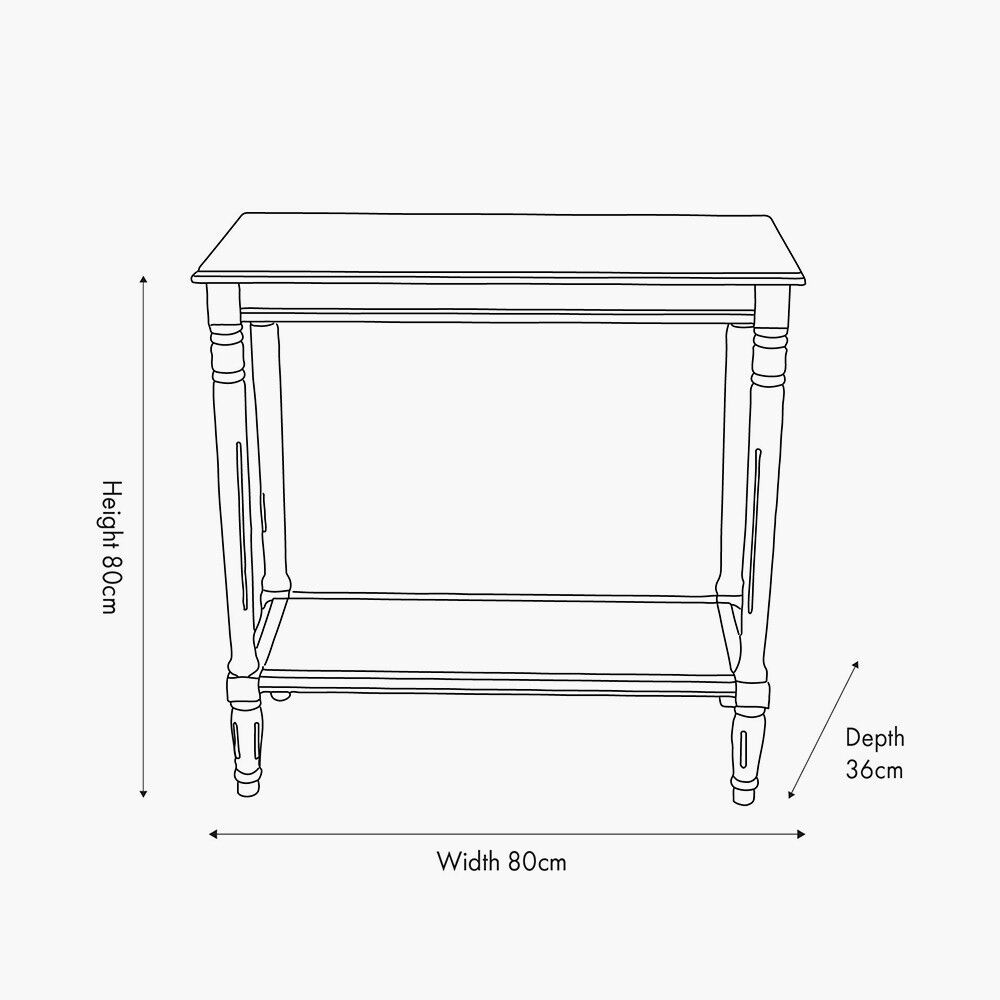 Pacific Heritage Olive Pine Wood Console Table - Image 2