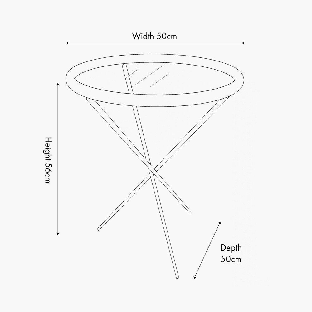 Pacific Elwood Clear Glass and Black Fir Wood Effect Side Table - Image 2
