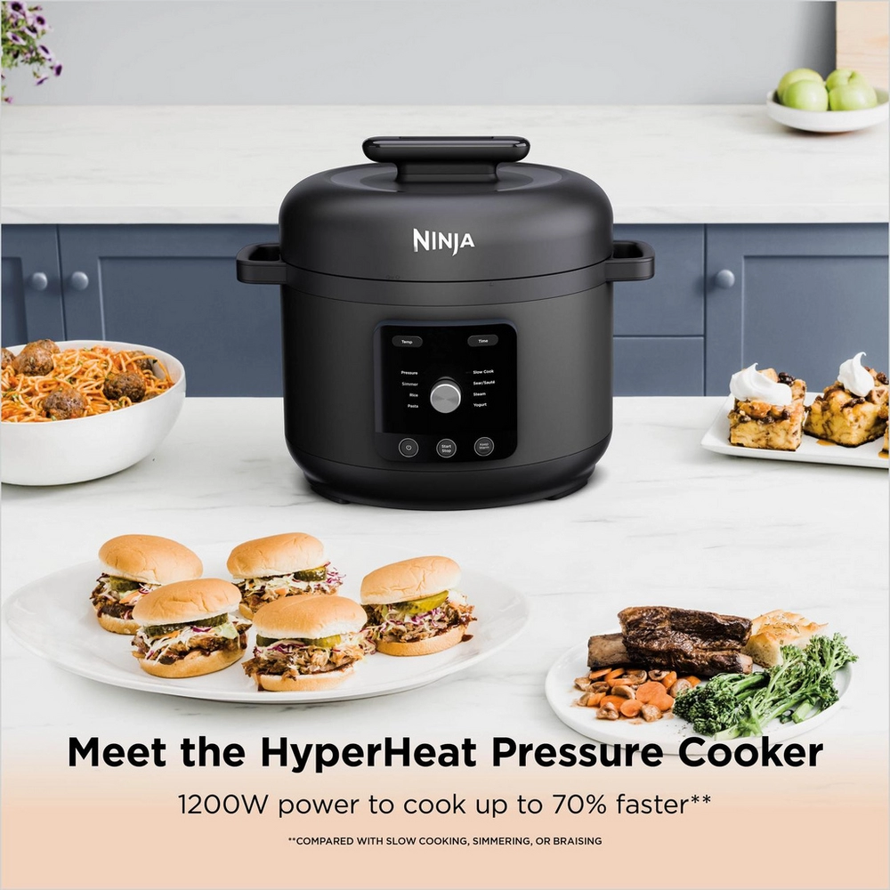 Ninja PC201UK HyperHeat 9-in-1 Pressure & Rice Cooker - Grey/Black - Image 4