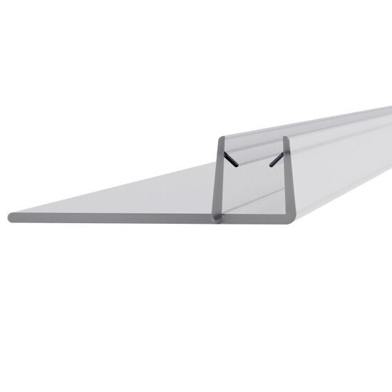 Croydex Universal F-Shape Bath Screen Seal - 1830 x 5-6mm