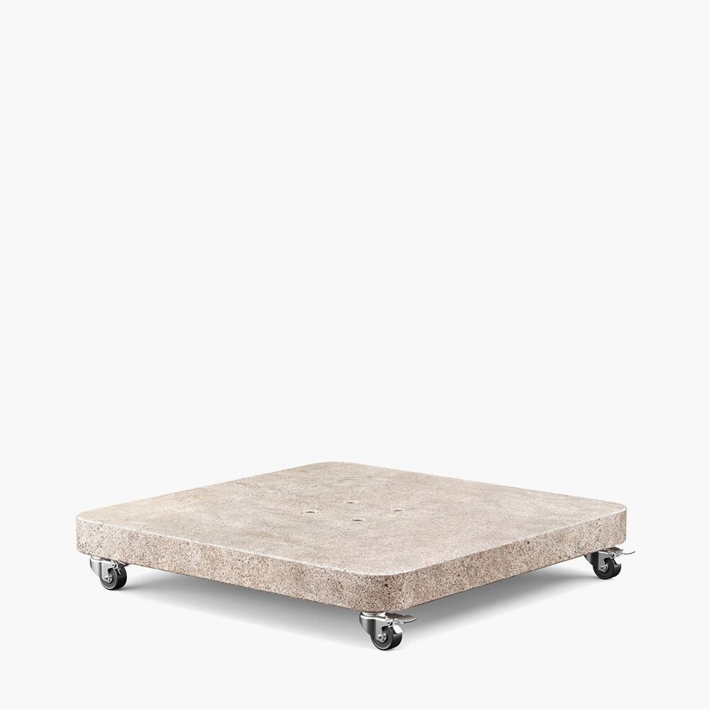 Pacific <br> Wheeled Parasol Base 120kg Venezia Sandstone
