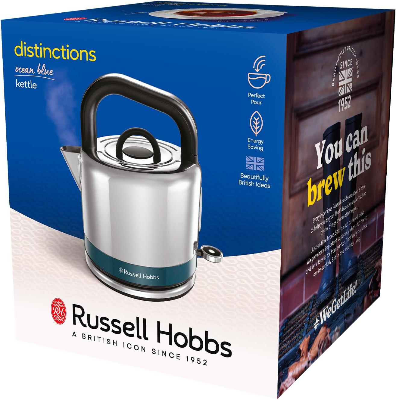 Russell Hobbs 26421 1.5L Distinction Kettle - Ocean Blue - Image 2