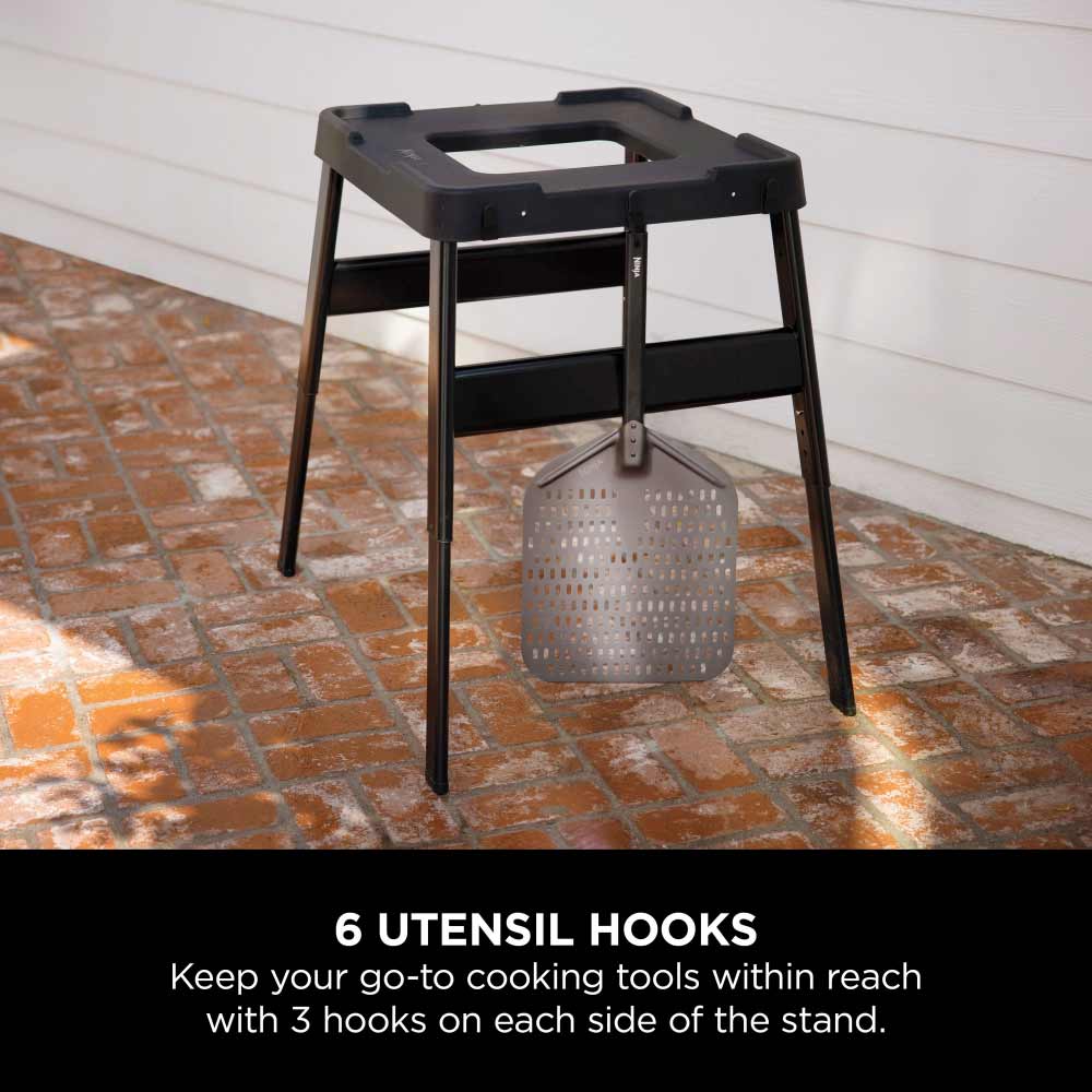 Ninja 4718J800EUUK Woodfire Universal Adjustable Stand & Side Table - Black - Image 3