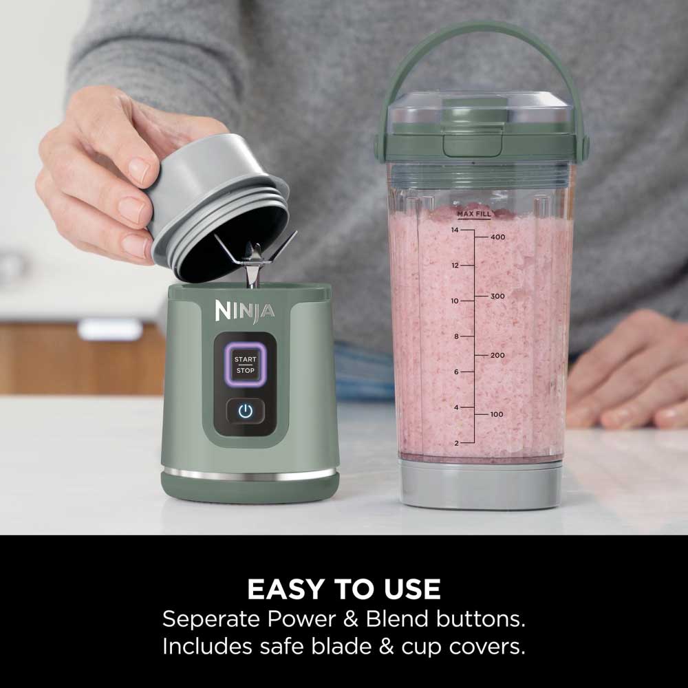 Ninja BC151UKEM Cordless Portable Motorised/Compact Blender - Emerald Green - Image 5