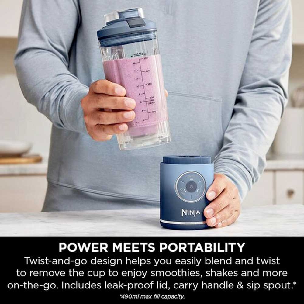 Ninja BC251UKNV Compact Portable Rechargeable Blender - Navy - Image 3