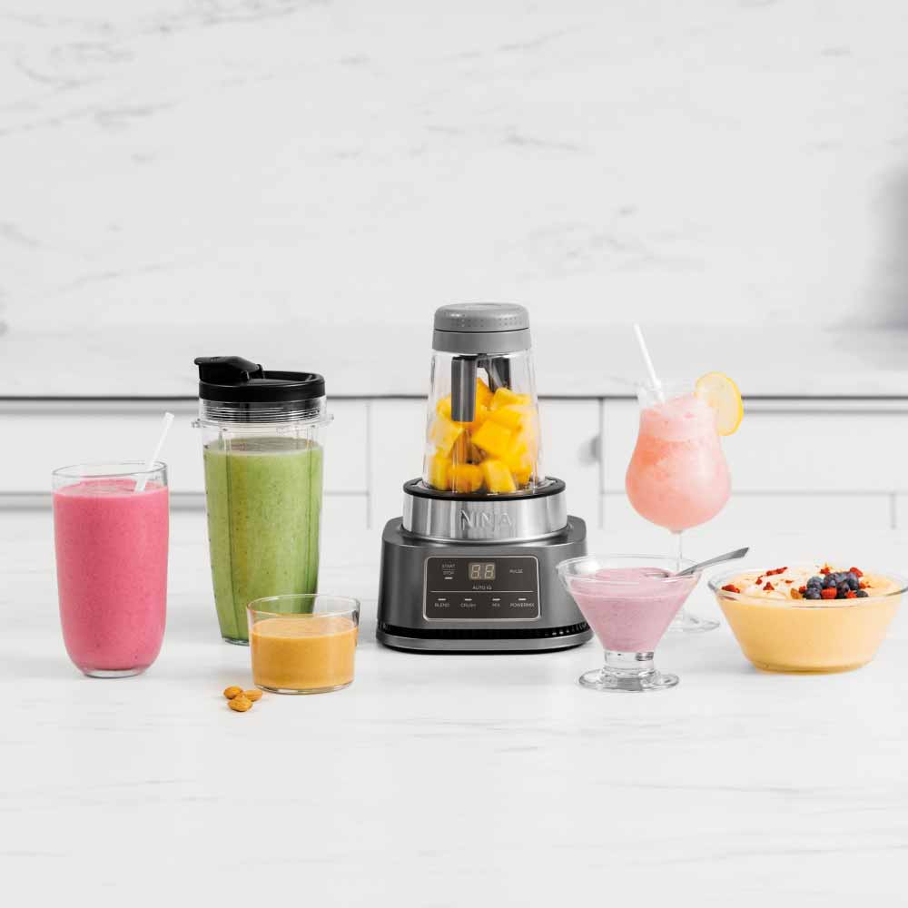 Ninja CB100UK 2-in-1 Foodi Power Nutri Blender with Auto-iQ- Silver - Image 3