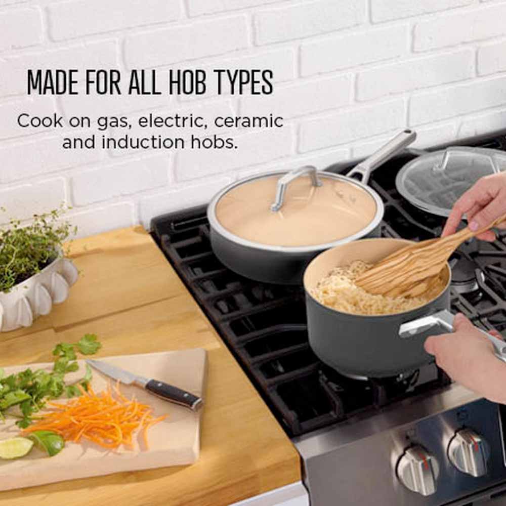 Ninja CW90928UK ExtendedLife Ceramic 28cm Wok - Apricot - Image 4