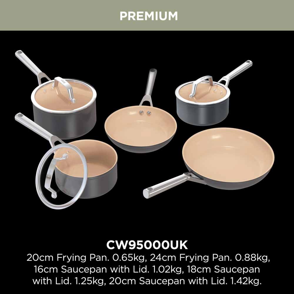 Ninja CW95000UK Ceramic Coated Cookware 5-Piece Set - Apricot & Grey - Image 5
