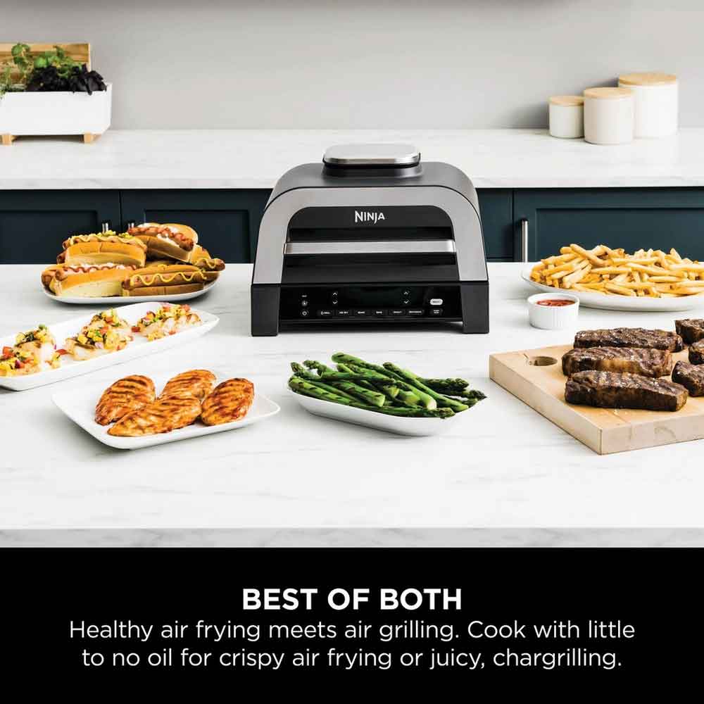 Ninja DG551UK Electric Air-Grill & Fryer - Black/Stainless Steel - Image 3