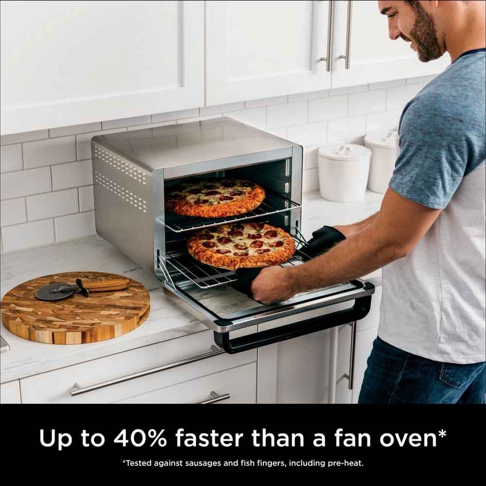Ninja DT200UK 10 - in - 1 Multifunction Oven - Silver/Black - Image 2