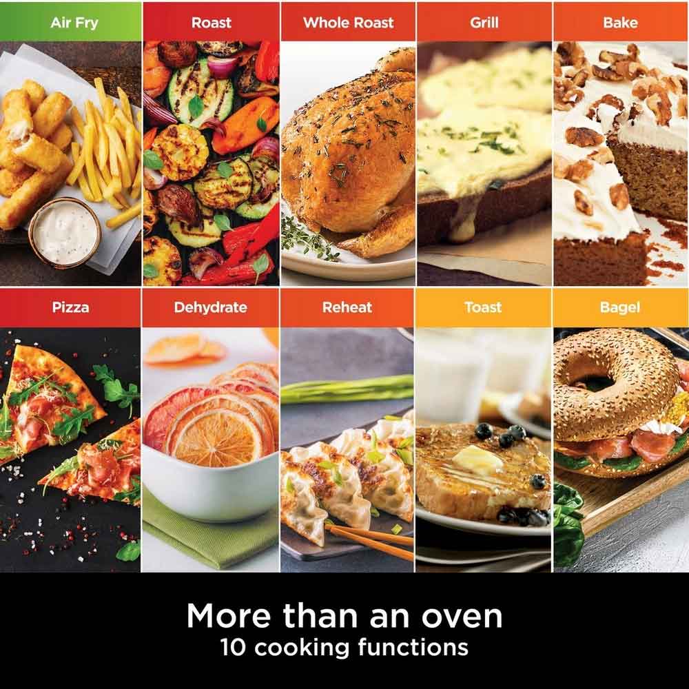 Ninja DT200UK 10 - in - 1 Multifunction Oven - Silver/Black - Image 3
