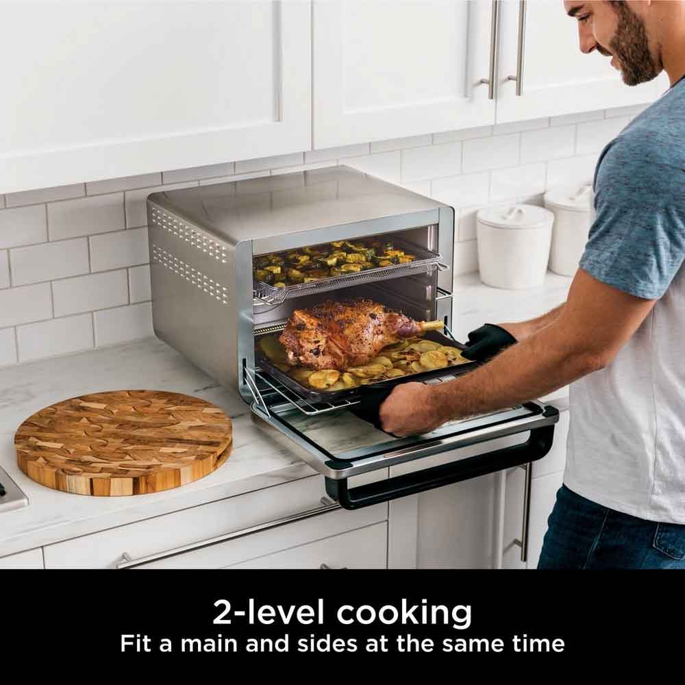 Ninja DT200UK 10 - in - 1 Multifunction Oven - Silver/Black - Image 4