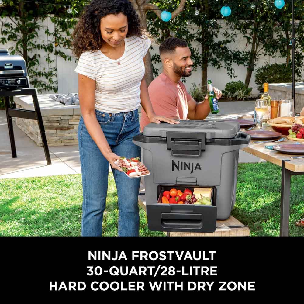 Ninja FB131UKGY FrostVault 30QT/28L Hard Cooler with Dry Zone - Slate Grey - Image 2