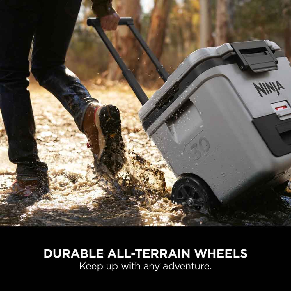 Ninja FB230UKGY Ninja FrostVault 30QT/28L Wheeled Cooler with Dry Zone - Slate Grey - Image 3