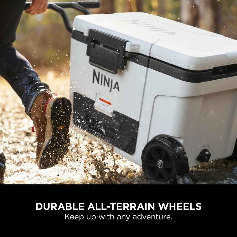 Ninja FB245UKWH Ninja FrostVault 45QT/42L Wheeled Cooler with Dry Zone - Cloud White - Image 4