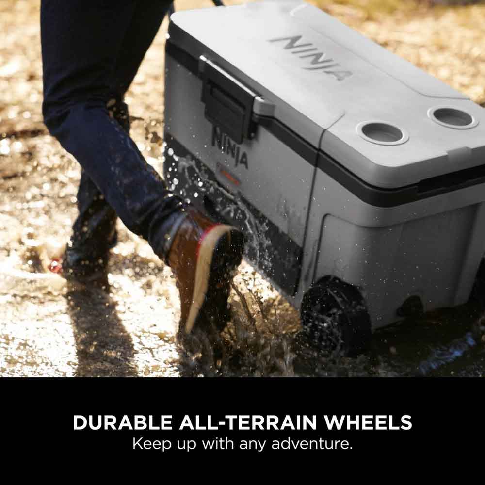 Ninja FB265EUUKGY Ninja FrostVault 65QT/61L Wheeled Cooler with Dry Zone - Slate Grey - Image 3