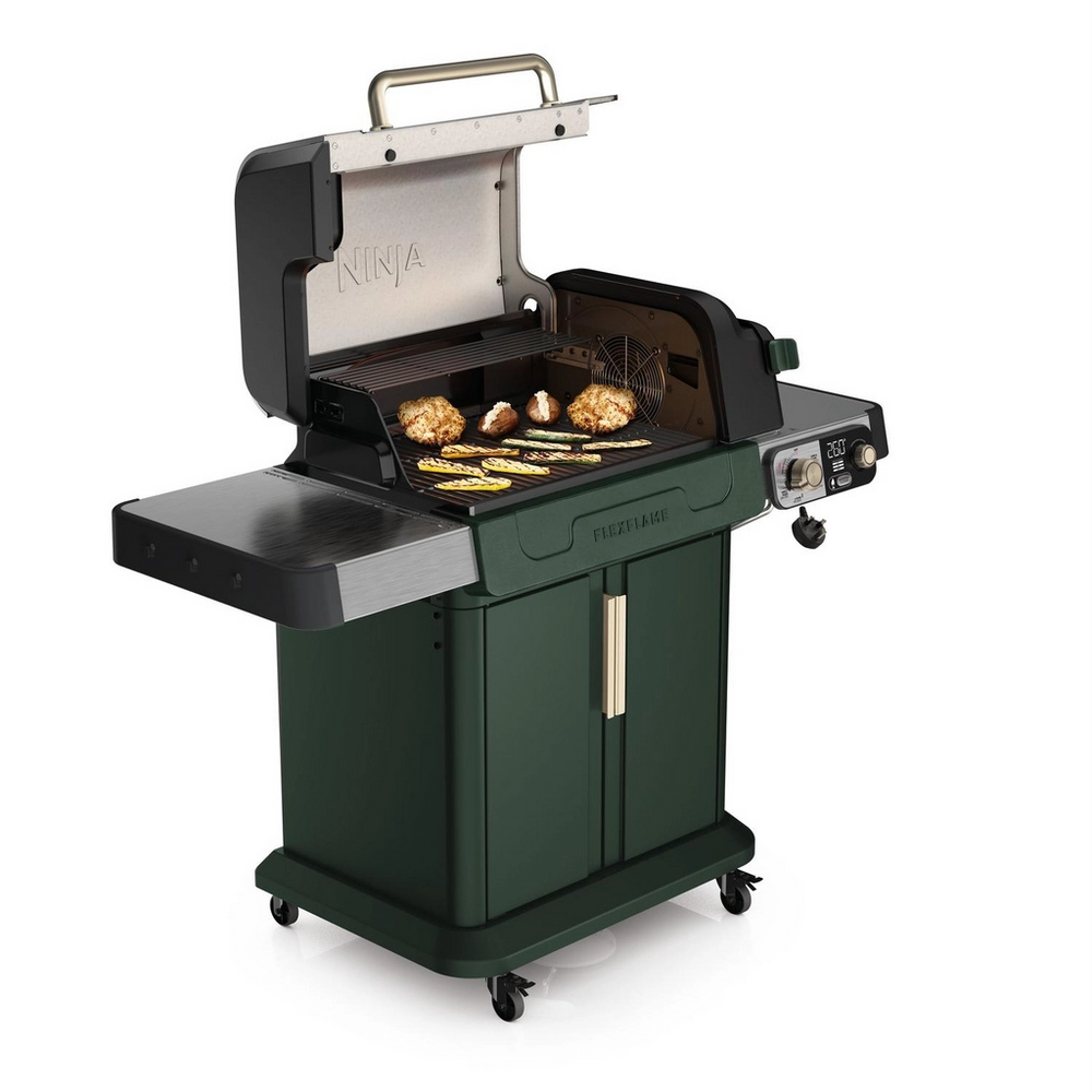 Ninja PG301UKGN FlexFlame Gas BBQ & Outdoor Cooking System - Green - Image 2