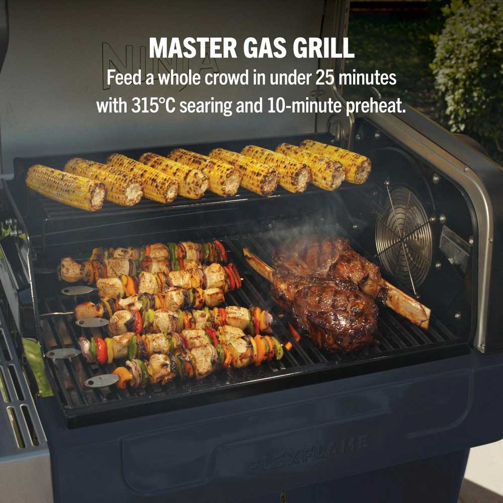 Ninja PG301UK FlexFlame Gas BBQ & Outdoor Cooking System - Black - Image 8