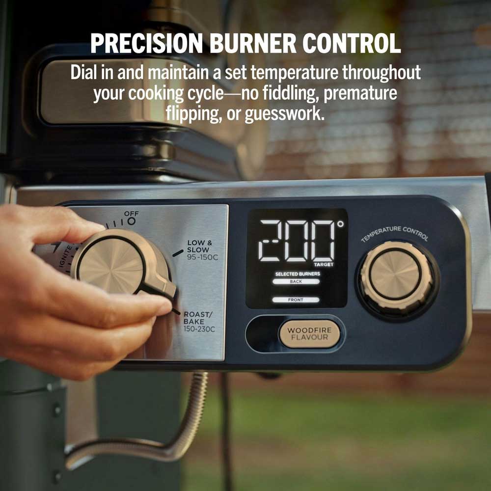 Ninja PG301UK FlexFlame Gas BBQ & Outdoor Cooking System - Black - Image 9