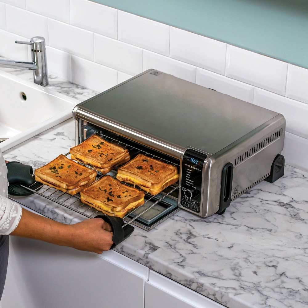 Ninja Foodi SP101UK 10L 8-in-1 Flip Mini Oven - Silver/Black - Image 2