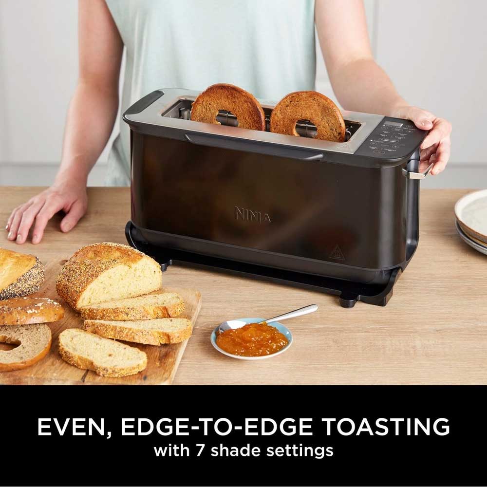 Ninja ST200UK 3-in-1 2 Slice Toaster - Grill and Panini Press - Black - Image 3