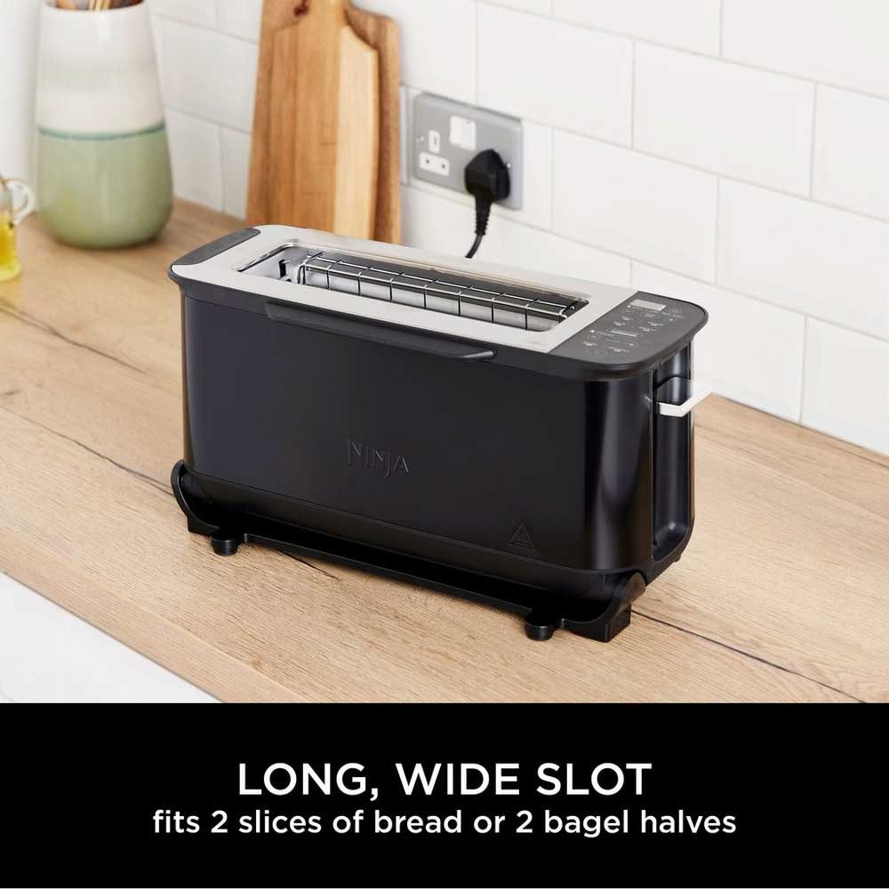 Ninja ST200UK 3-in-1 2 Slice Toaster - Grill and Panini Press - Black - Image 4