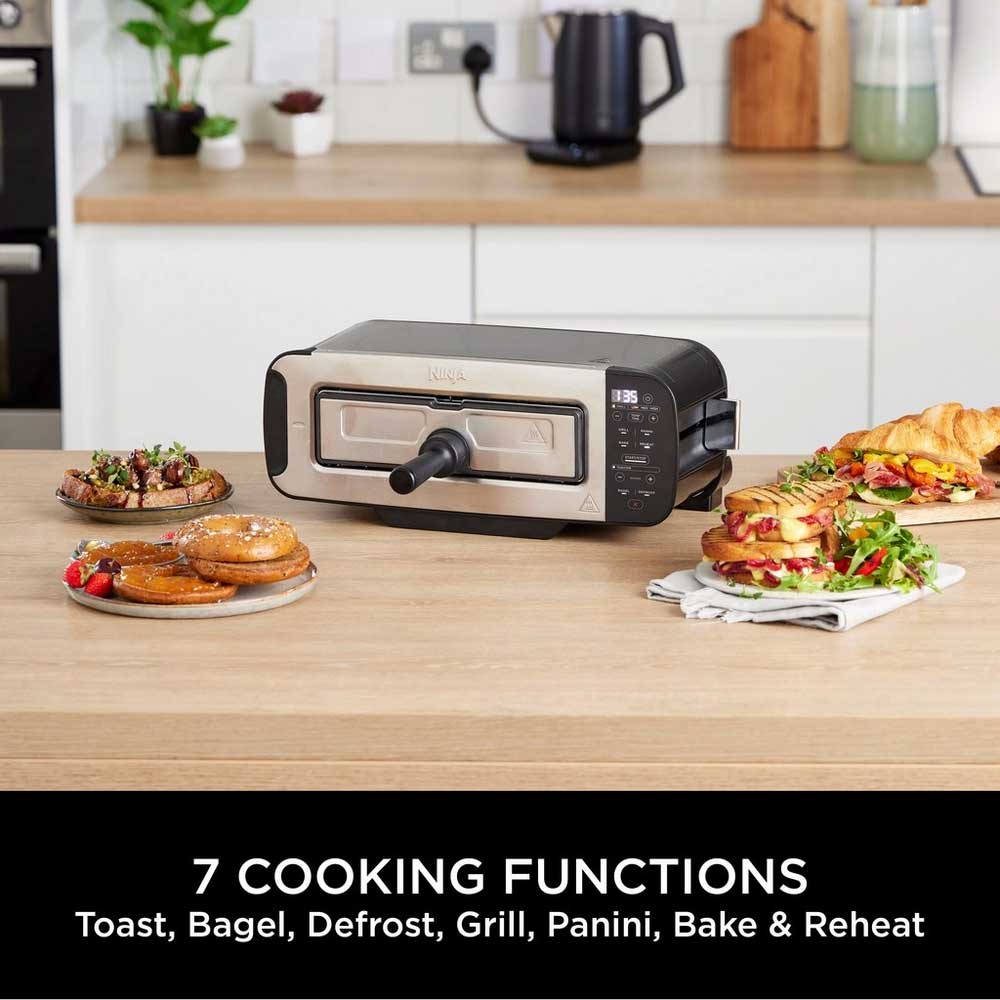 Ninja ST200UK 3-in-1 2 Slice Toaster - Grill and Panini Press - Black - Image 5