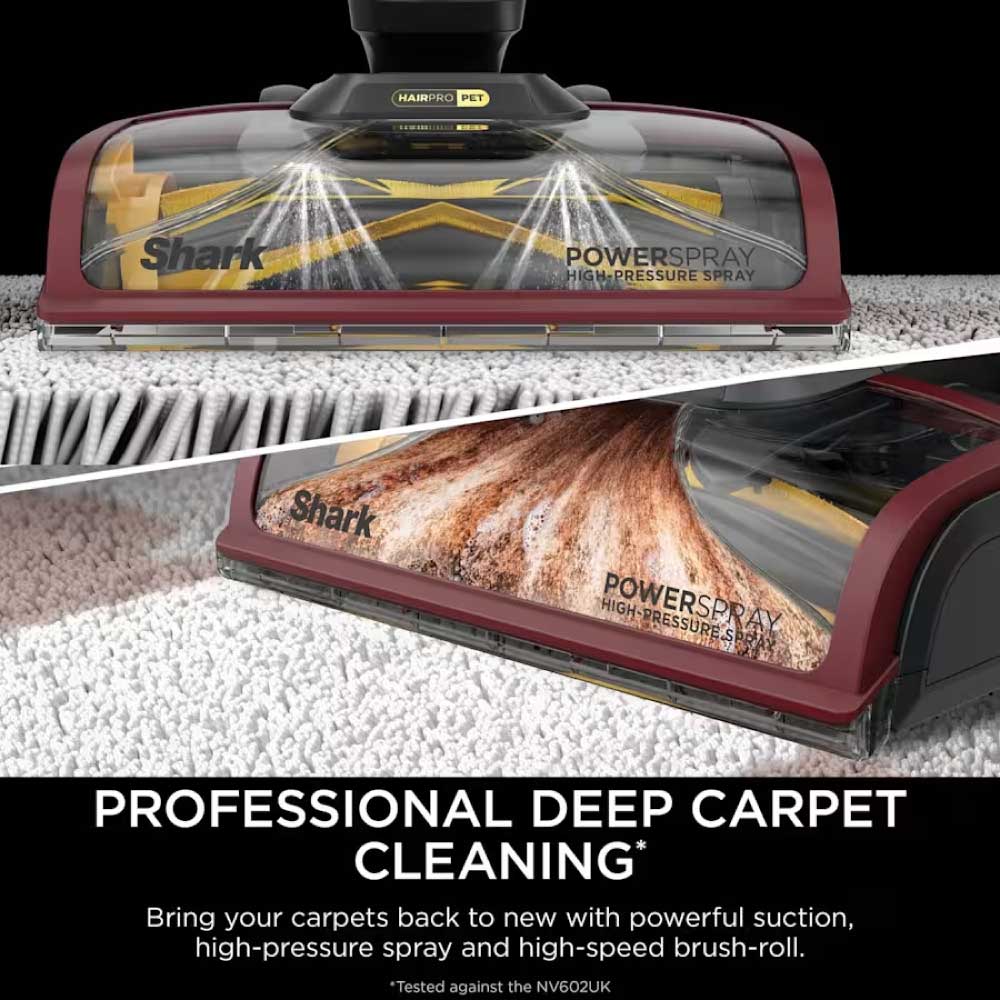 Shark EX220UK CarpetXpert HairPro Pet Deep Carpet Cleaner - Grey/Burgundy - Image 2