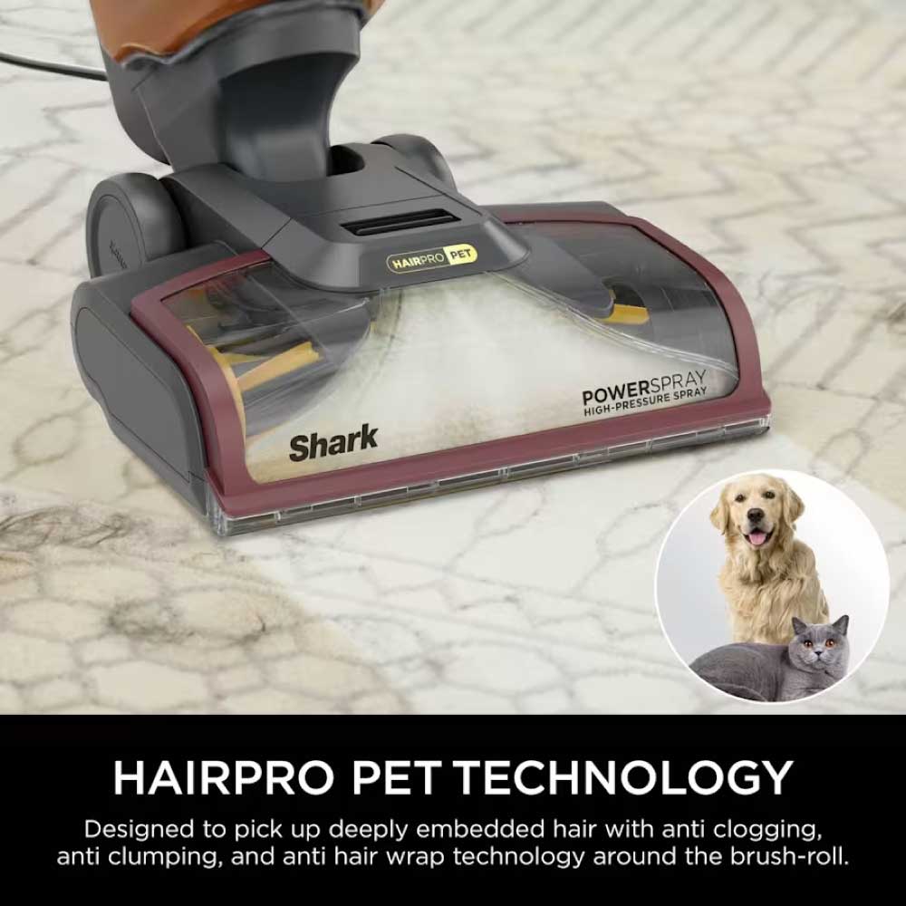 Shark EX220UK CarpetXpert HairPro Pet Deep Carpet Cleaner - Grey/Burgundy - Image 3