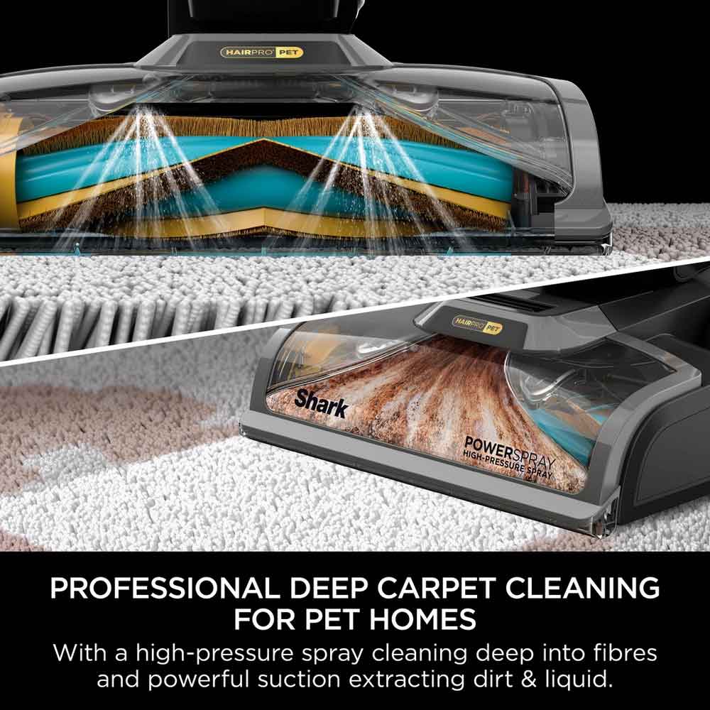 Shark EX300UK CarpetXpert Carpet Cleaner with Built-In Stain Striker - Charcoal & Fuchsia - Image 3