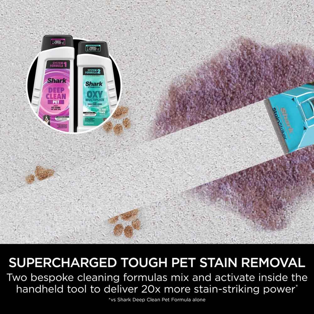 Shark EX300UK CarpetXpert Carpet Cleaner with Built-In Stain Striker - Charcoal & Fuchsia - Image 5