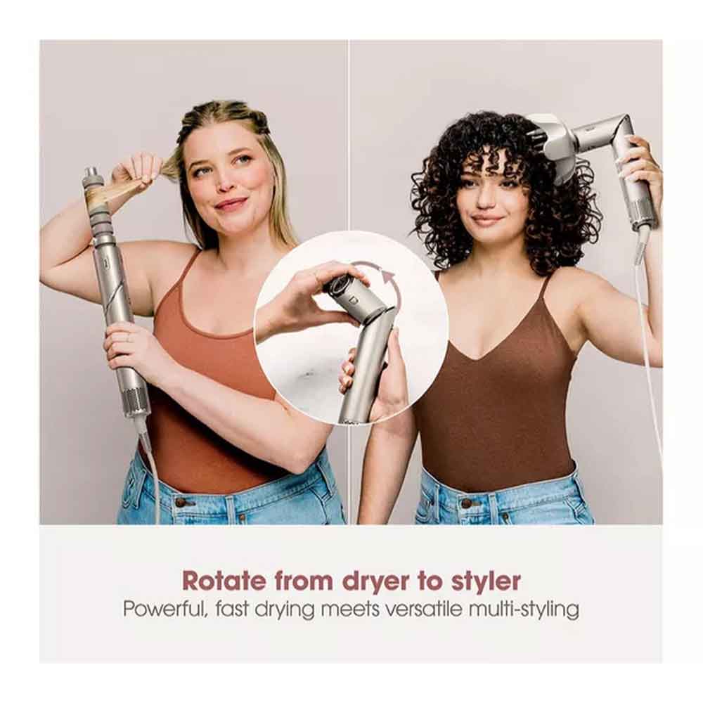 Shark HD446SLUK FlexStyle Air Styler & Hair Dryer -5 Attachments - Stone - Image 2