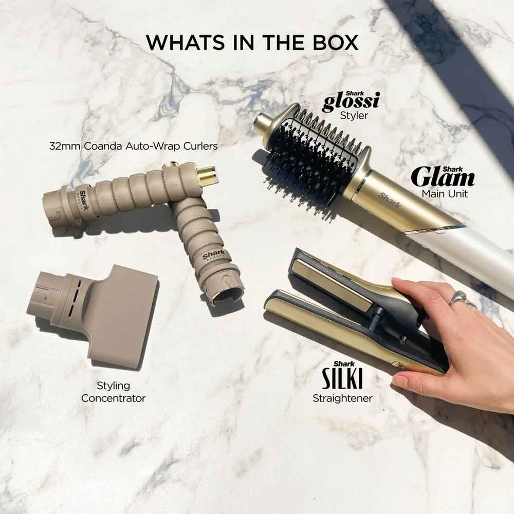 Shark HD6041SUK Glam Ceramic Air Styling and Drying System - French Gold - Image 2