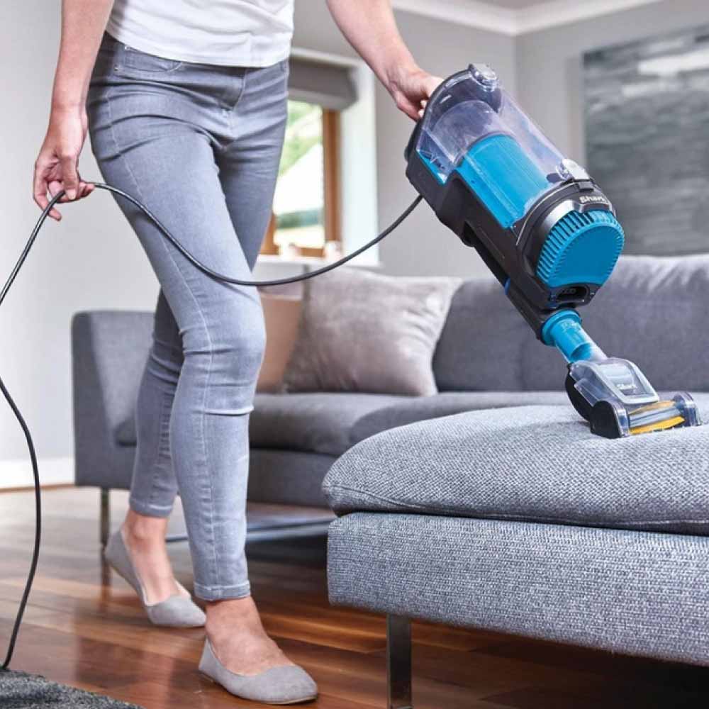 Shark HZ400UKT Corded Stick Vacuum Cleaner - Electric Blue & Grey - Image 4