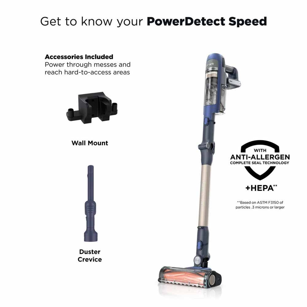Shark IA1241UK Phoenix Power Detect Light Cordless Vaccum - Ultramarine - Image 3