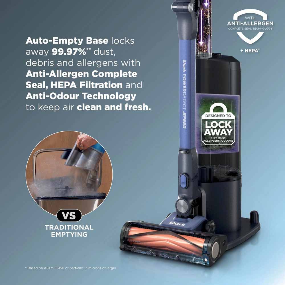 Shark IA3241UKT Phoenix AED Cordless Vacuum - Ultramarine - Image 3