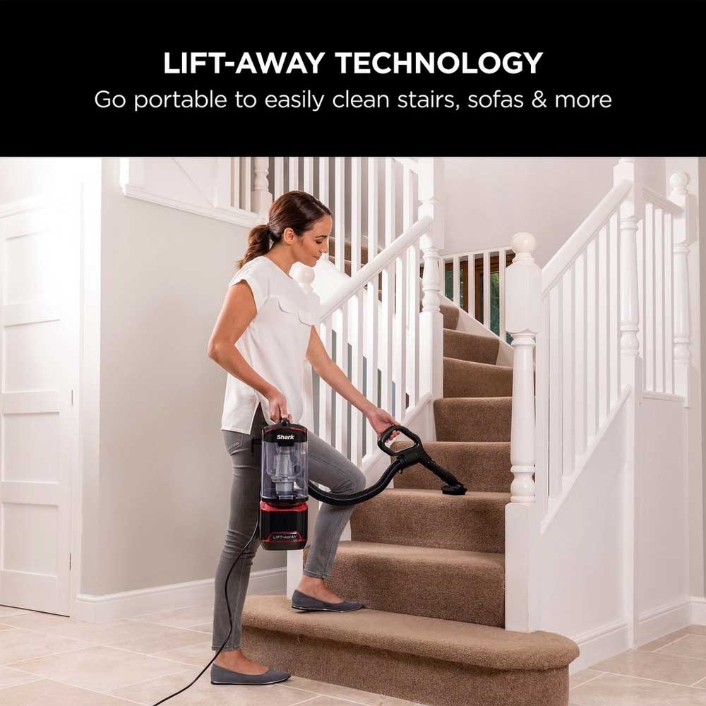 Shark NV602UKT Lift-Away Upright Vacuum Cleaner - Pet Model - Red - Image 2