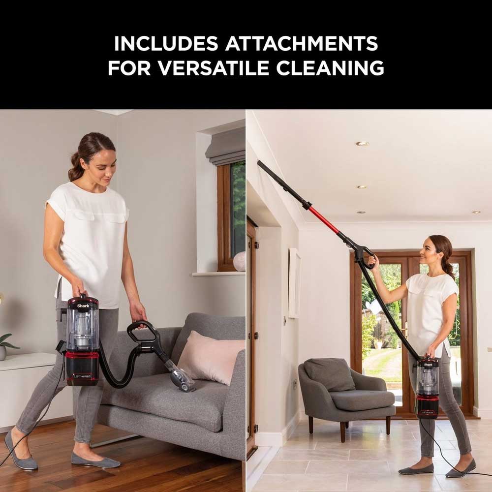 Shark NV602UKT Lift-Away Upright Vacuum Cleaner - Pet Model - Red - Image 3