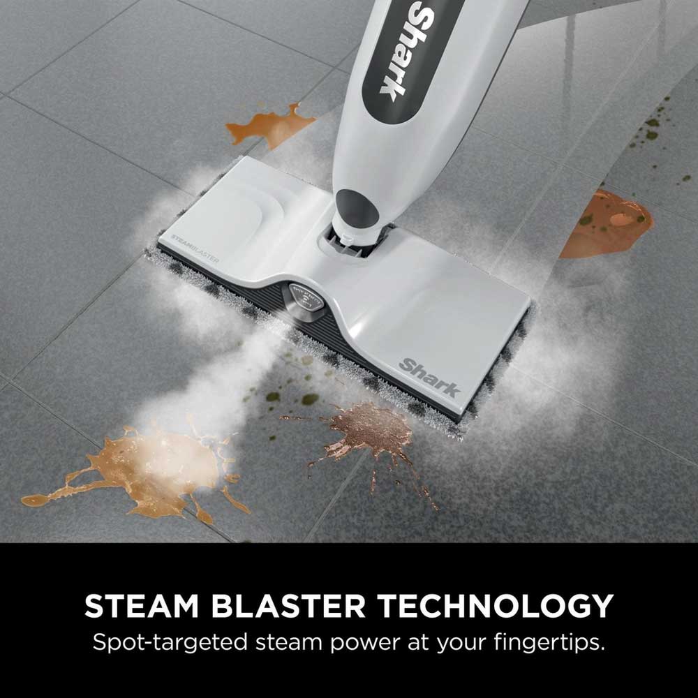 Shark S2001UK SteamSpot & Steam Blaster Mop - White - Image 3