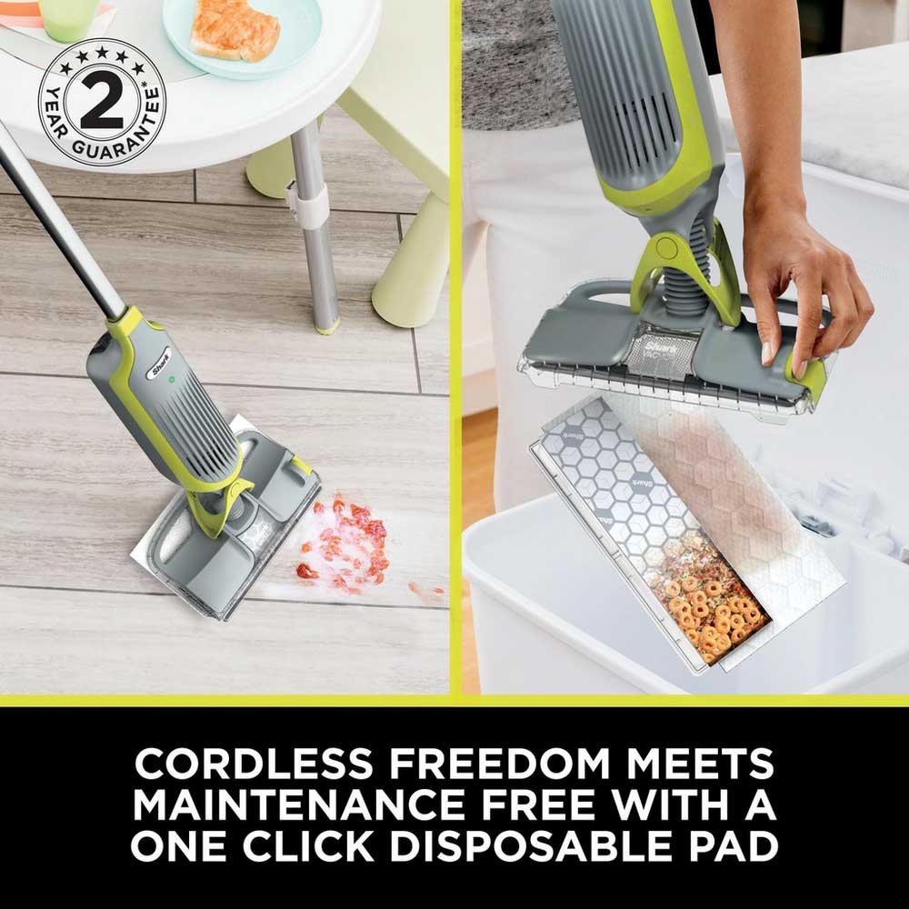 Shark VM200UK VacMop Cordless 2-in-1 with Targeted Spray - 9 Min Run Time - Charcoal Grey - Image 2