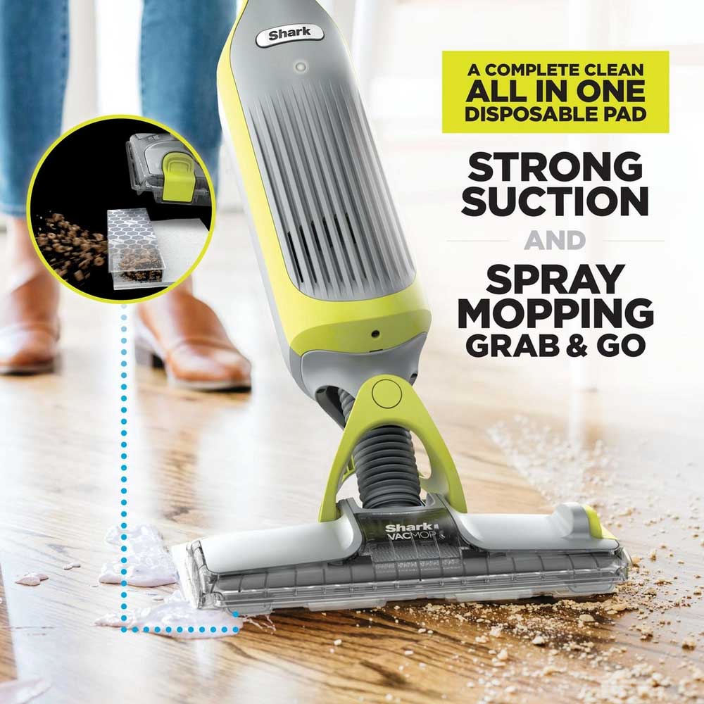 Shark VM200UK VacMop Cordless 2-in-1 with Targeted Spray - 9 Min Run Time - Charcoal Grey - Image 5