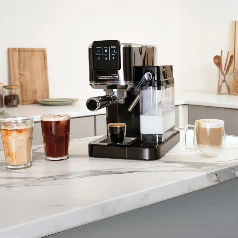 Hamilton Beach HBC7210B BaristaPro+ Touch 8-in-1 Espresso Machine - Black - Image 6