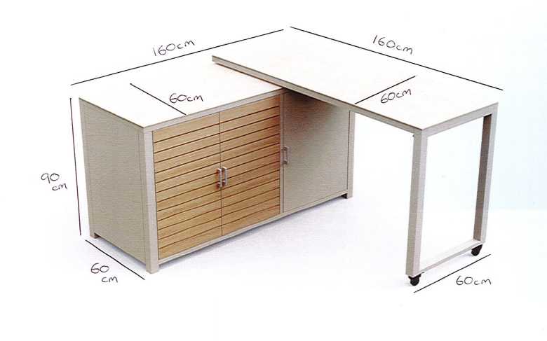 Nova - Cook Cab Outdoor Kitchen Workstation - Pebble - Image 7