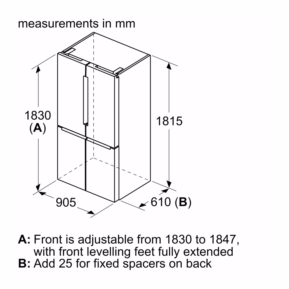 Bosch Series 4 KFN96APEAG Frost Free American Fridge Freezer - Stainless Steel Effect - Image 9