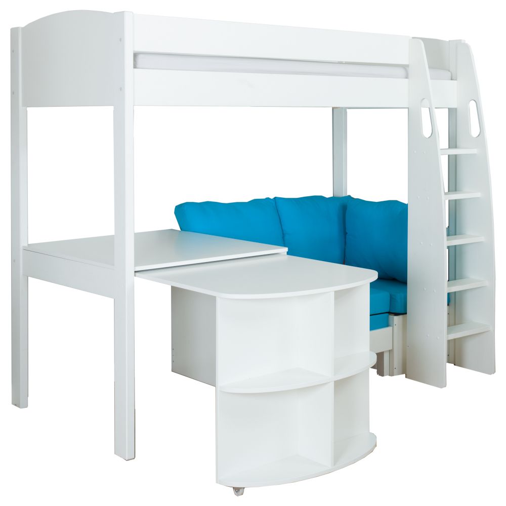 Stompa Uno S High Sleeper With Pullout Desk And Sofa - With Free Clip On Shelf - Image 3